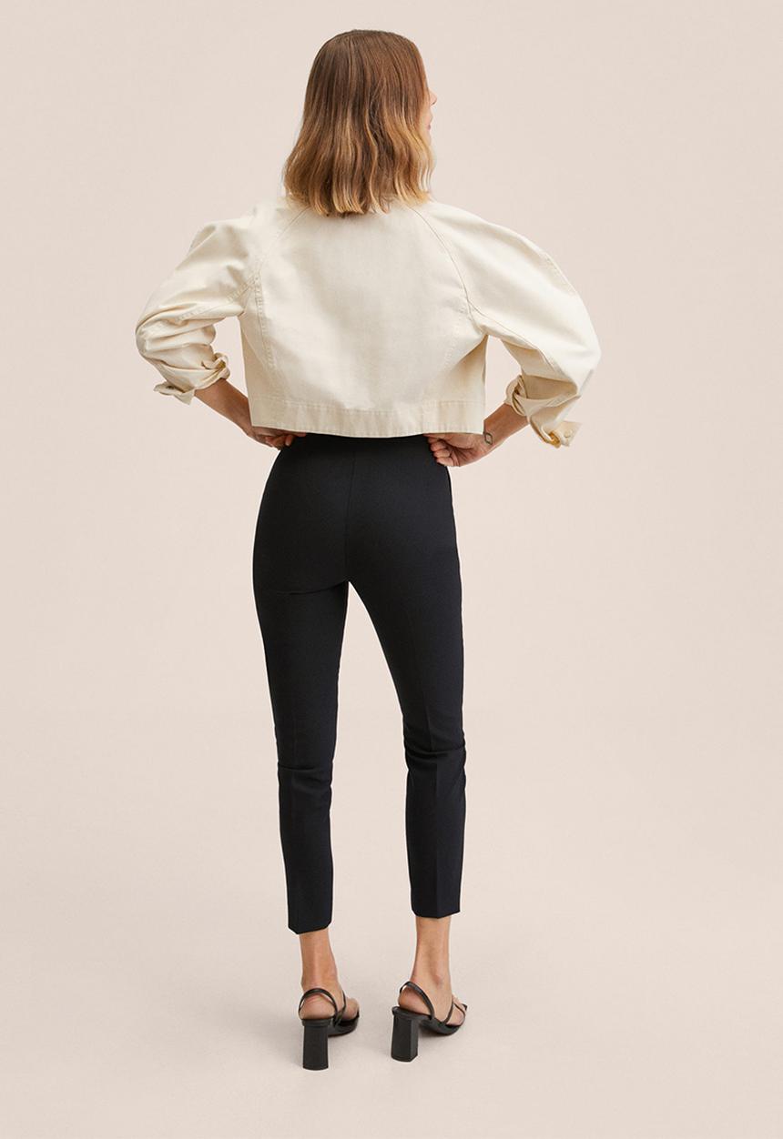 MANGO - Trousers nora - black