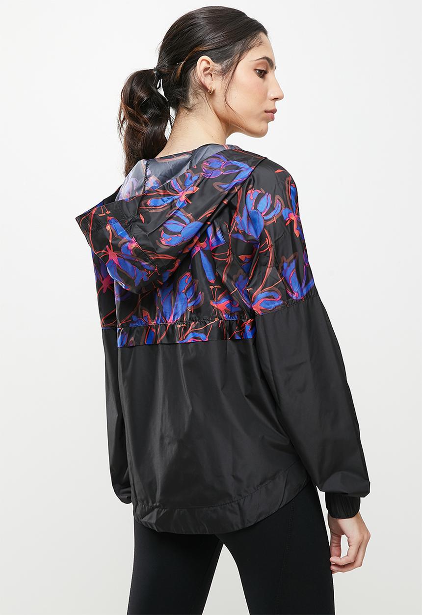 Koton - Hooded flower printed jacket - black 