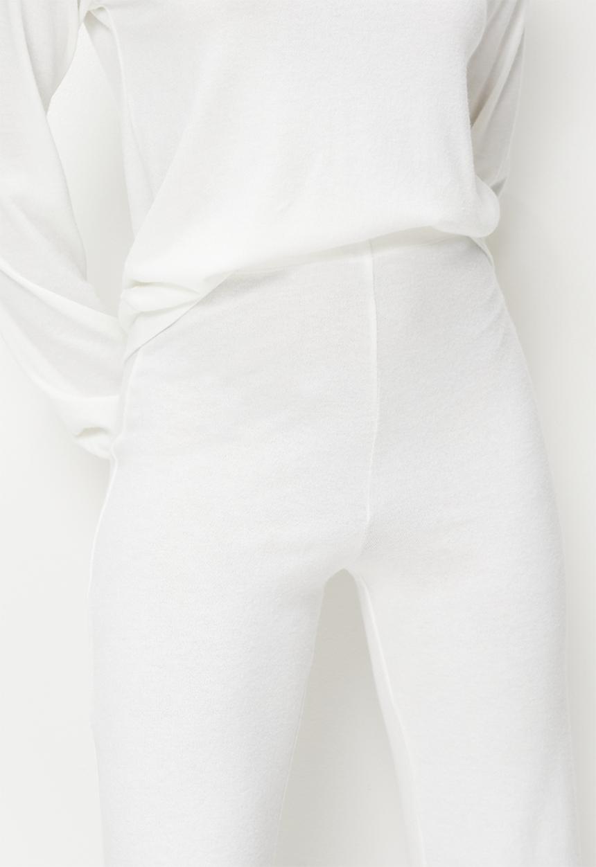 Blake - Soft touch wide leg & crew sleep set - milk