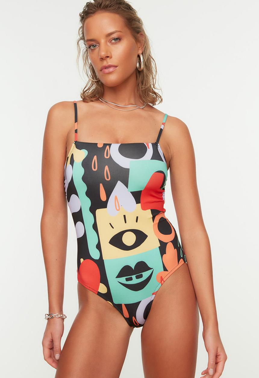 Trendyol - Abstract pattern swimwear - multi