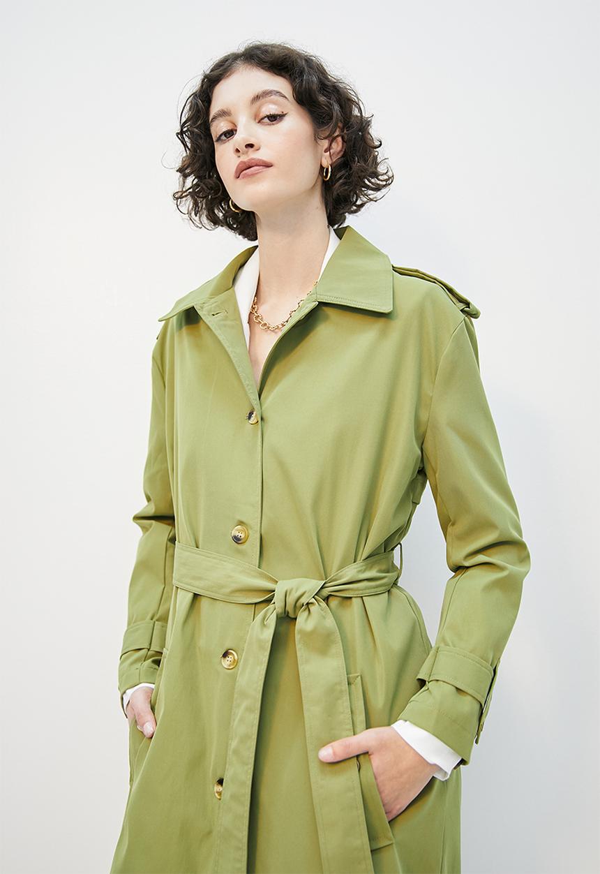 Superbalist - Trench coat - pesto