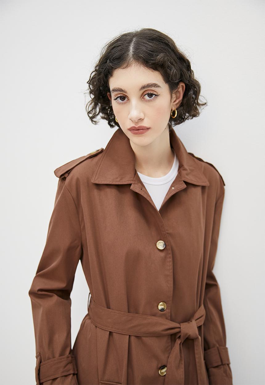 Superbalist - Trench coat  - choc