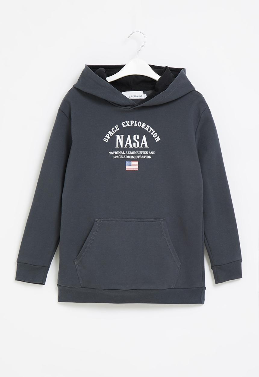 Superbalist - NASA hooded sweatshirt - charcoal
