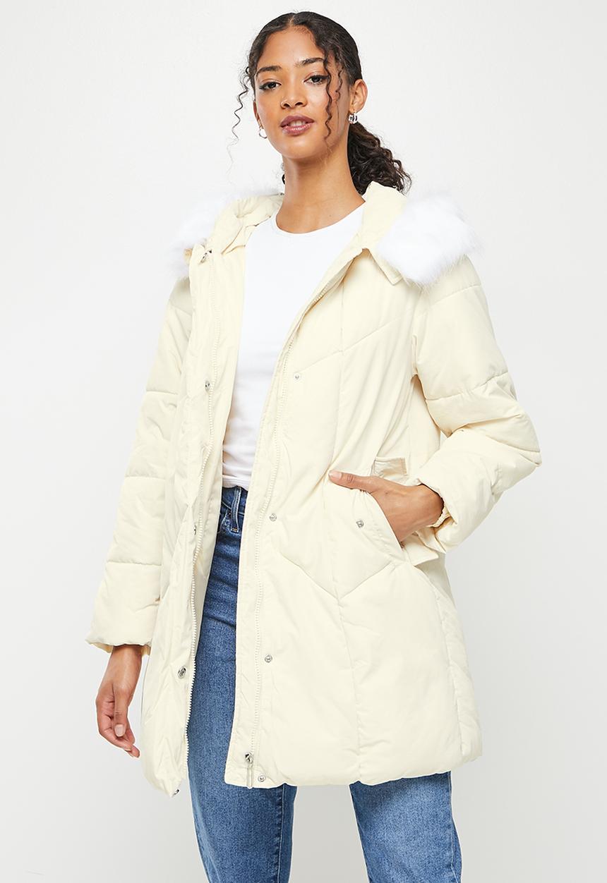 Koton - Faur fux anorak puffer coat - stone