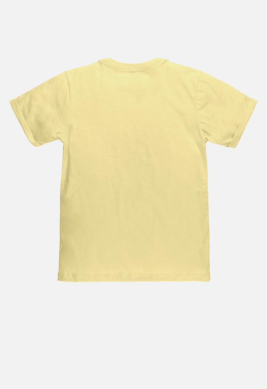 UP Baby - Tee and sweat bermuda - yellow & grey