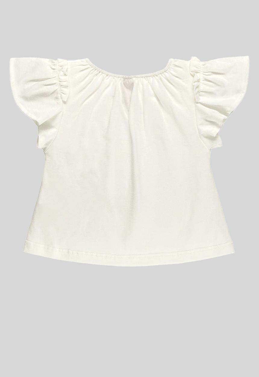 UP Baby - Blouse and linen shorts - off white