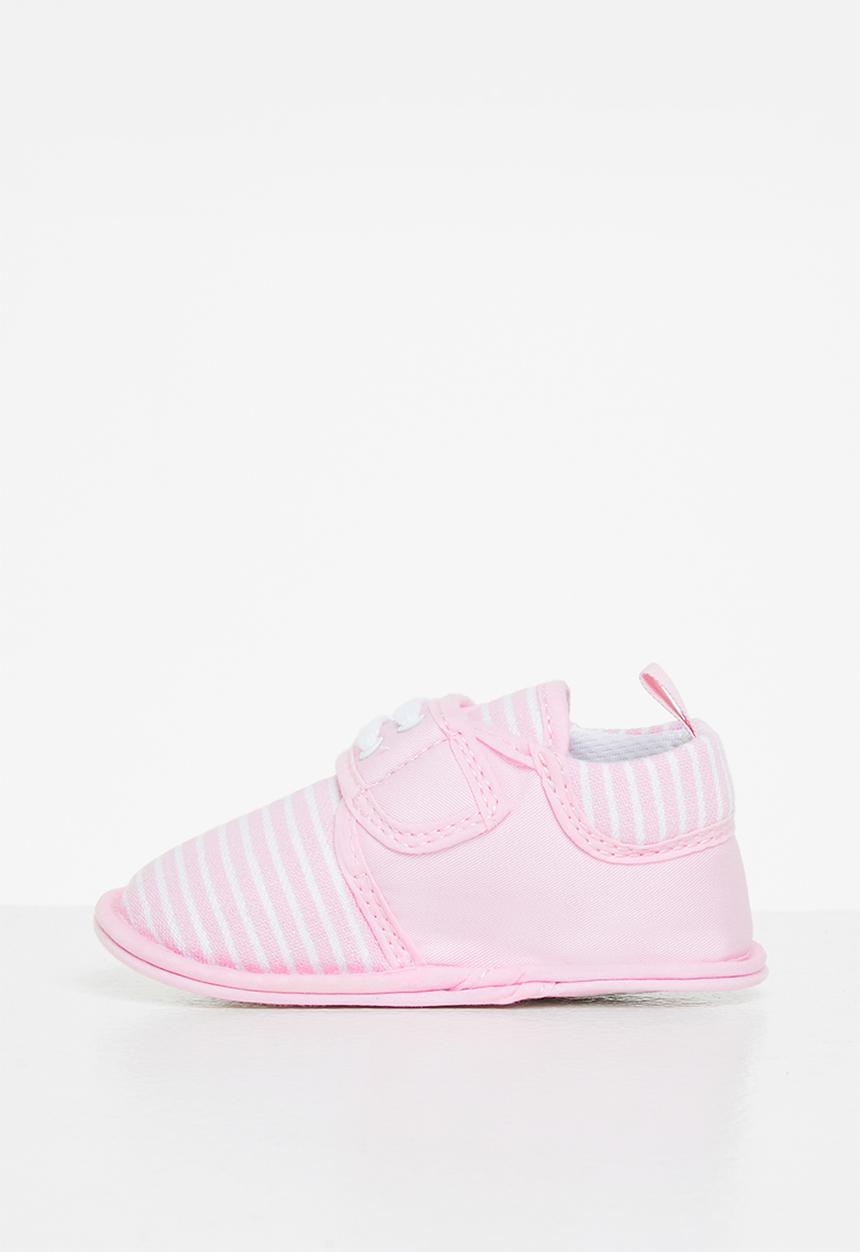 Pop Candy - Girls stripe booties - pink