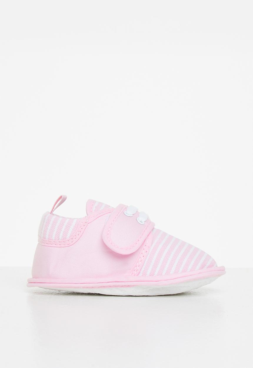 Pop Candy - Girls stripe booties - pink