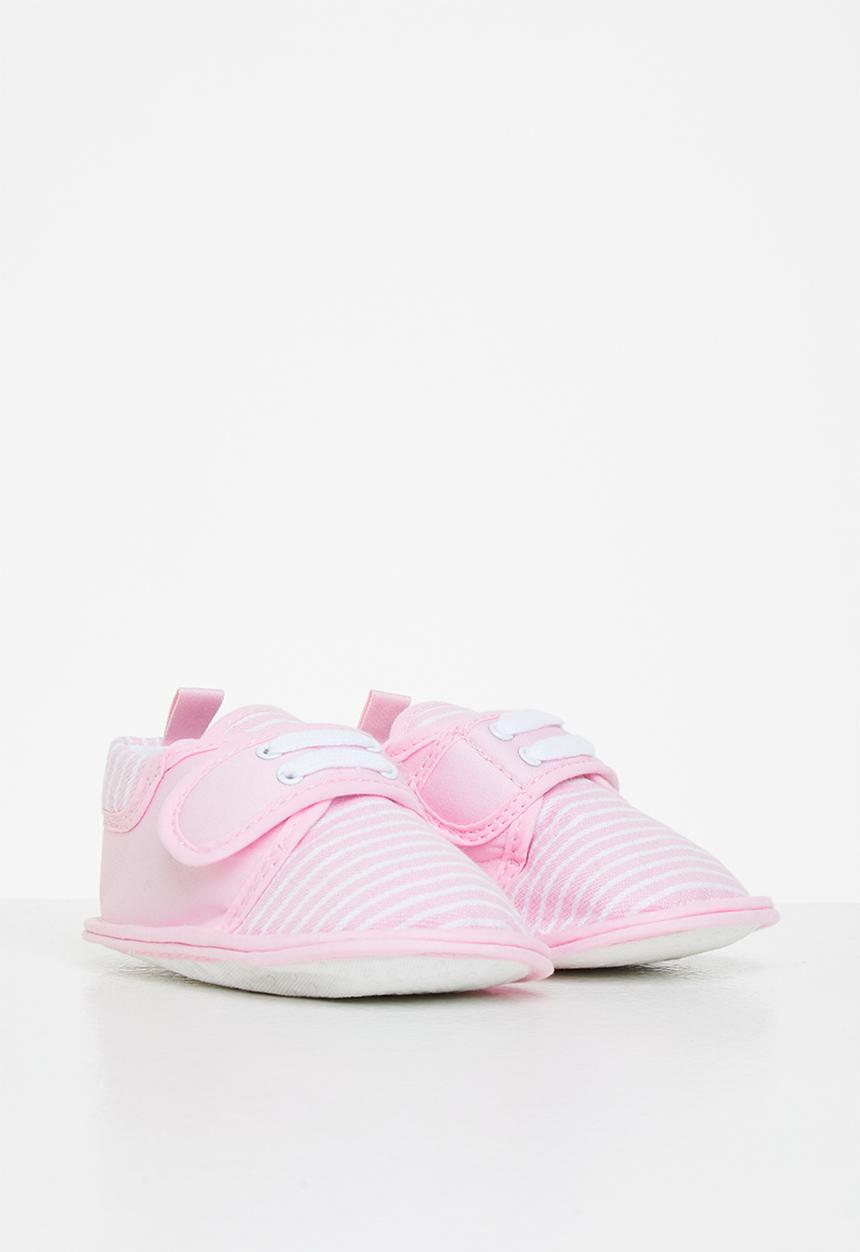 Pop Candy - Girls stripe booties - pink