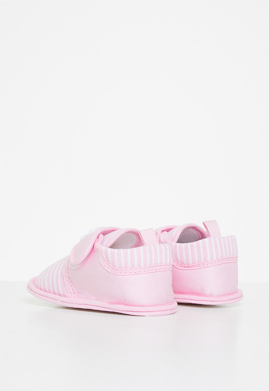 Pop Candy - Girls stripe booties - pink
