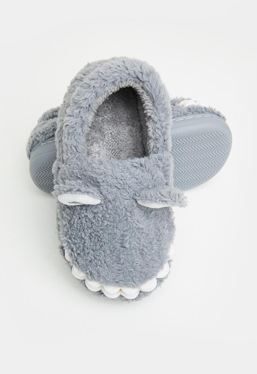 Pop Candy - Dino slipper - grey 