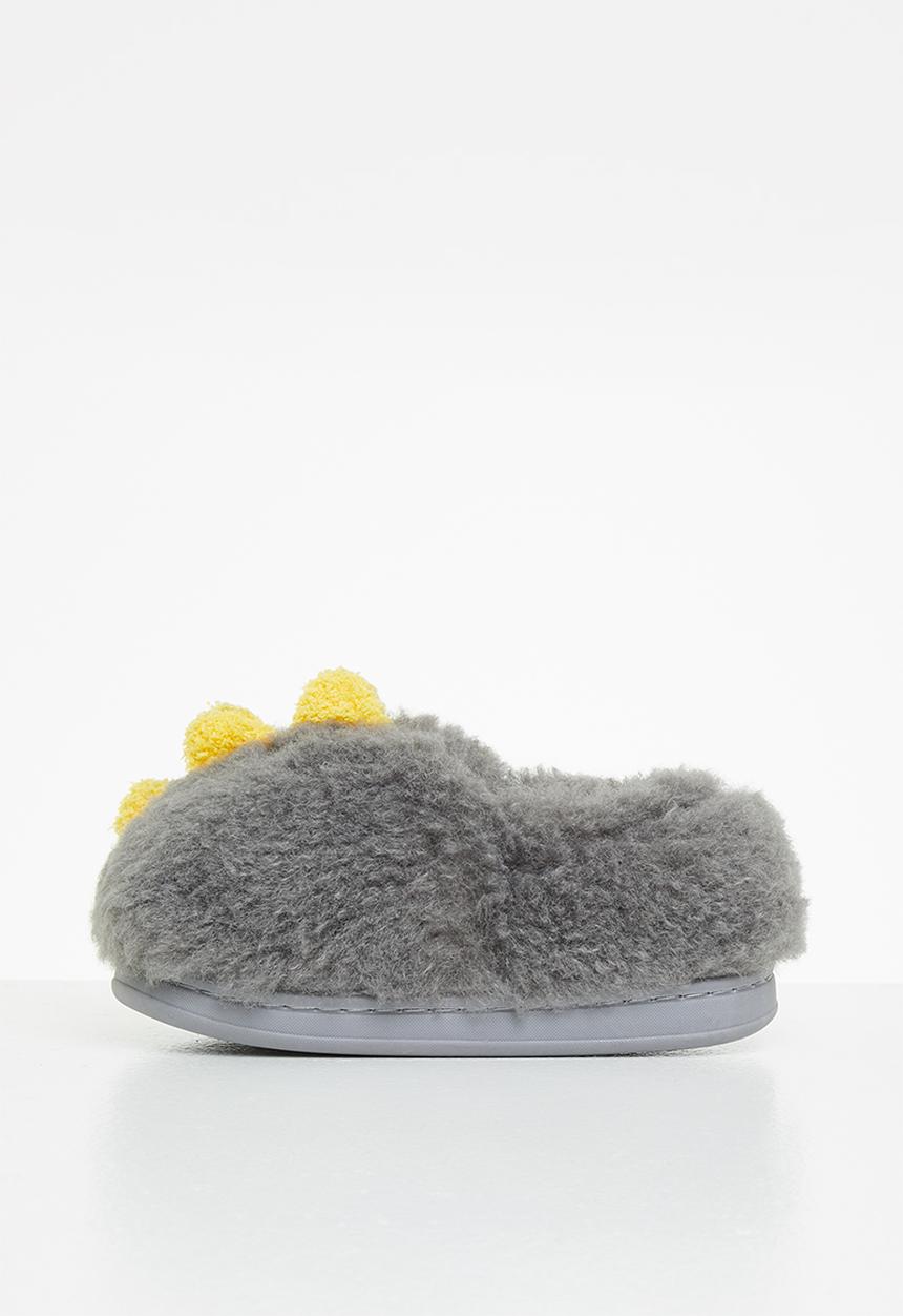 Pop Candy - Dino slipper - grey
