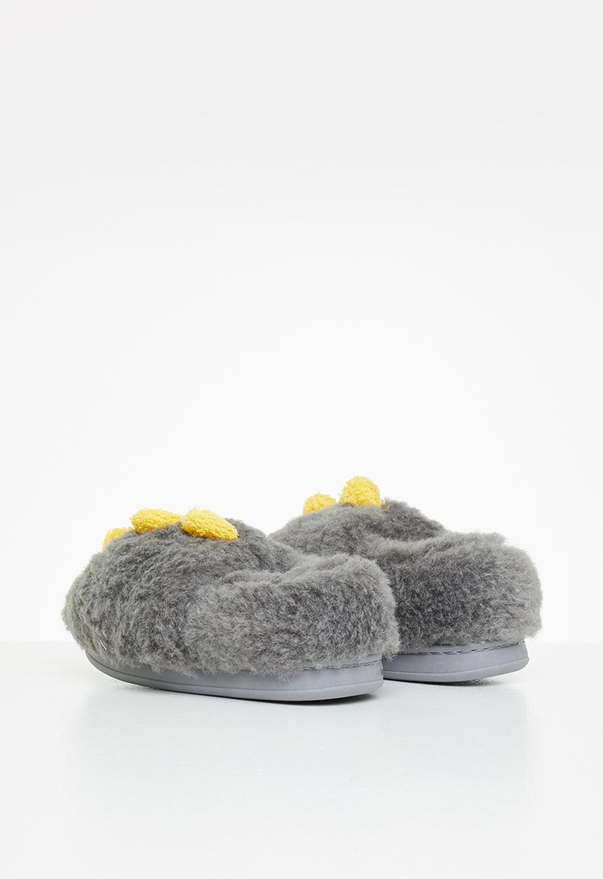 Pop Candy - Dino slipper - grey