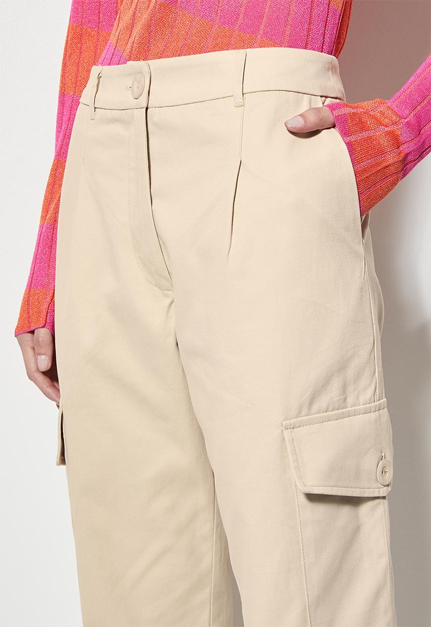Superbalist - Straight leg cargo trouser - stone