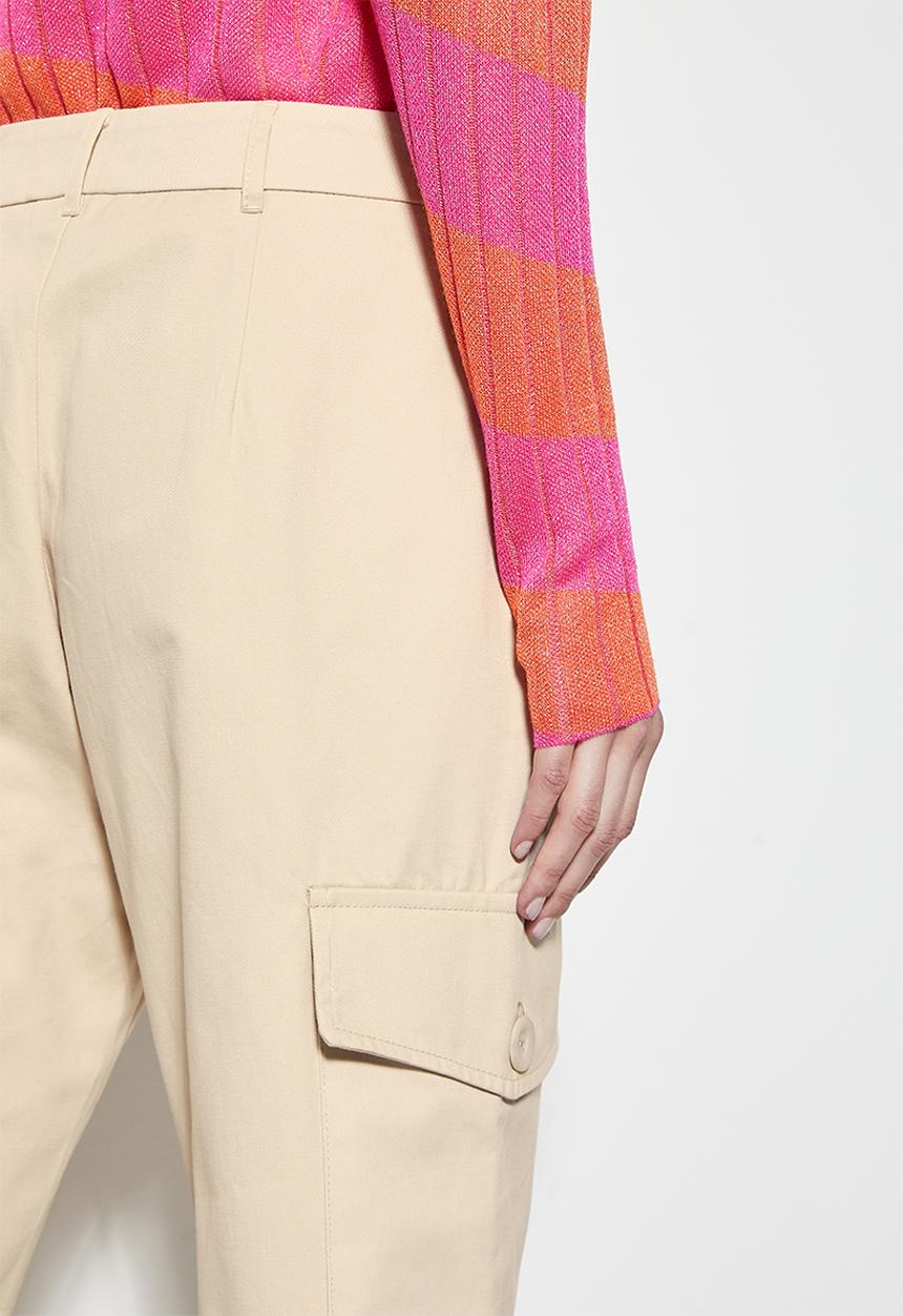 Superbalist - Straight leg cargo trouser - stone