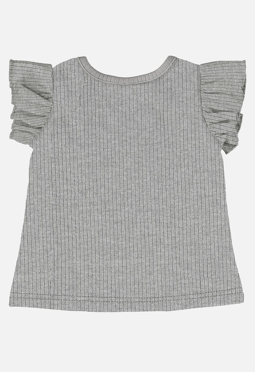 Quimby - Blouse and denim shorts - grey