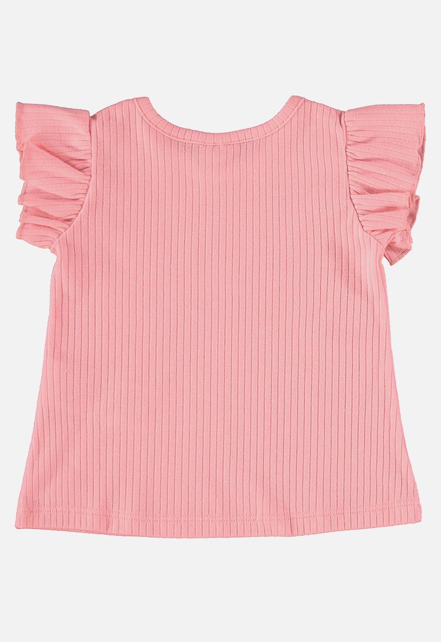 Quimby - Blouse and denim shorts - pink