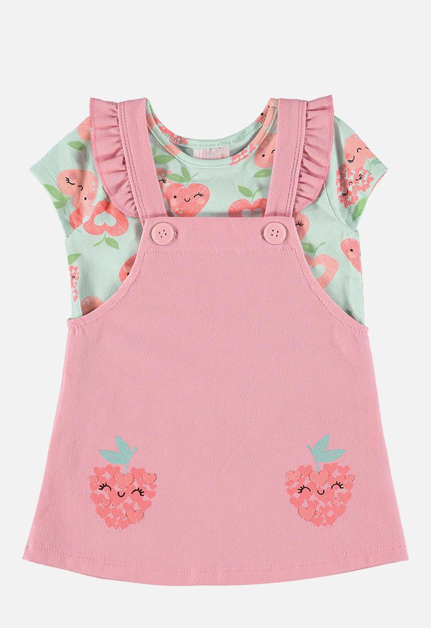 Quimby - Pinafore dress and blouse - light green