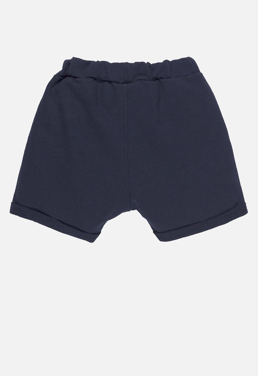UP Baby - Bodysuit, bib and sweat bermuda - off white & navy