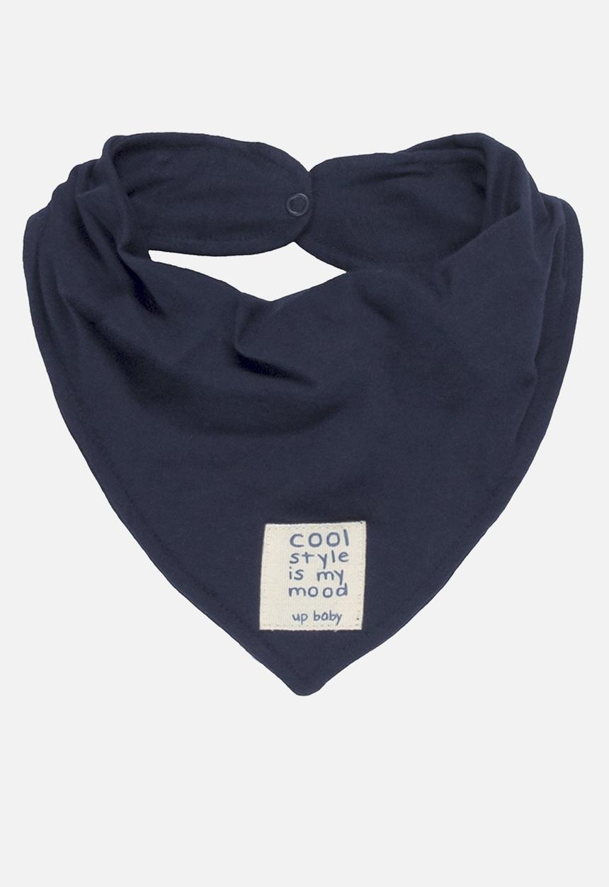 UP Baby - Bodysuit, bib and sweat bermuda - off white & navy