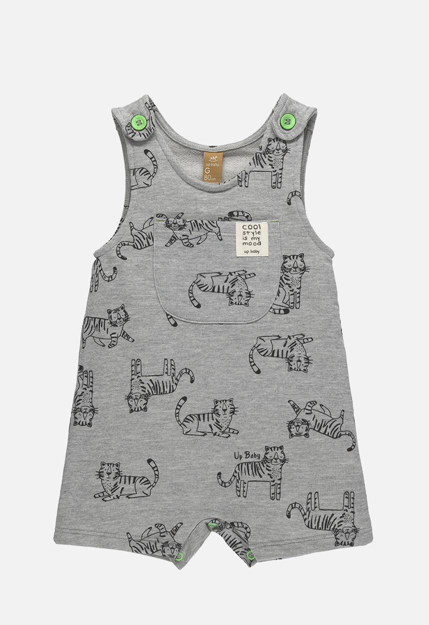 UP Baby - Overall and bodysuit set - grey