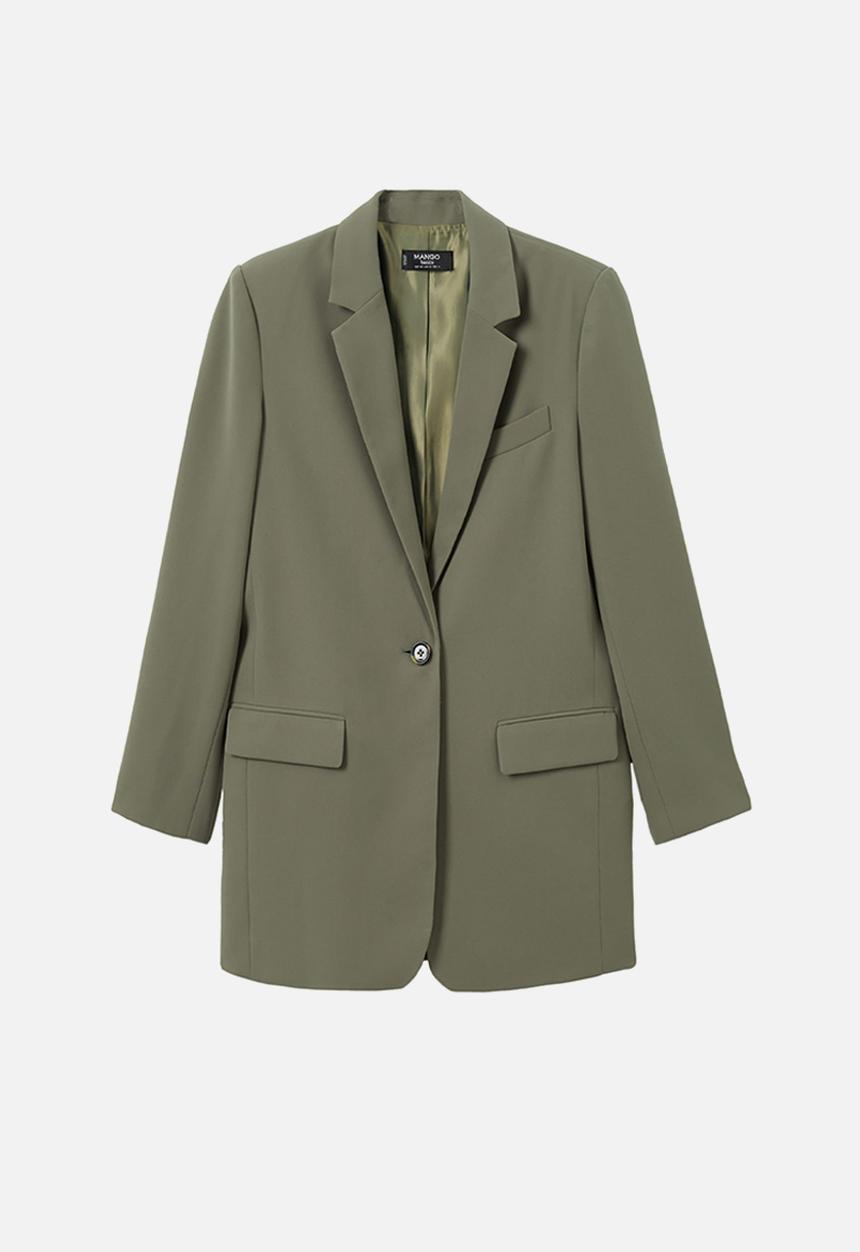 MANGO - Blazer paula - beige & khaki