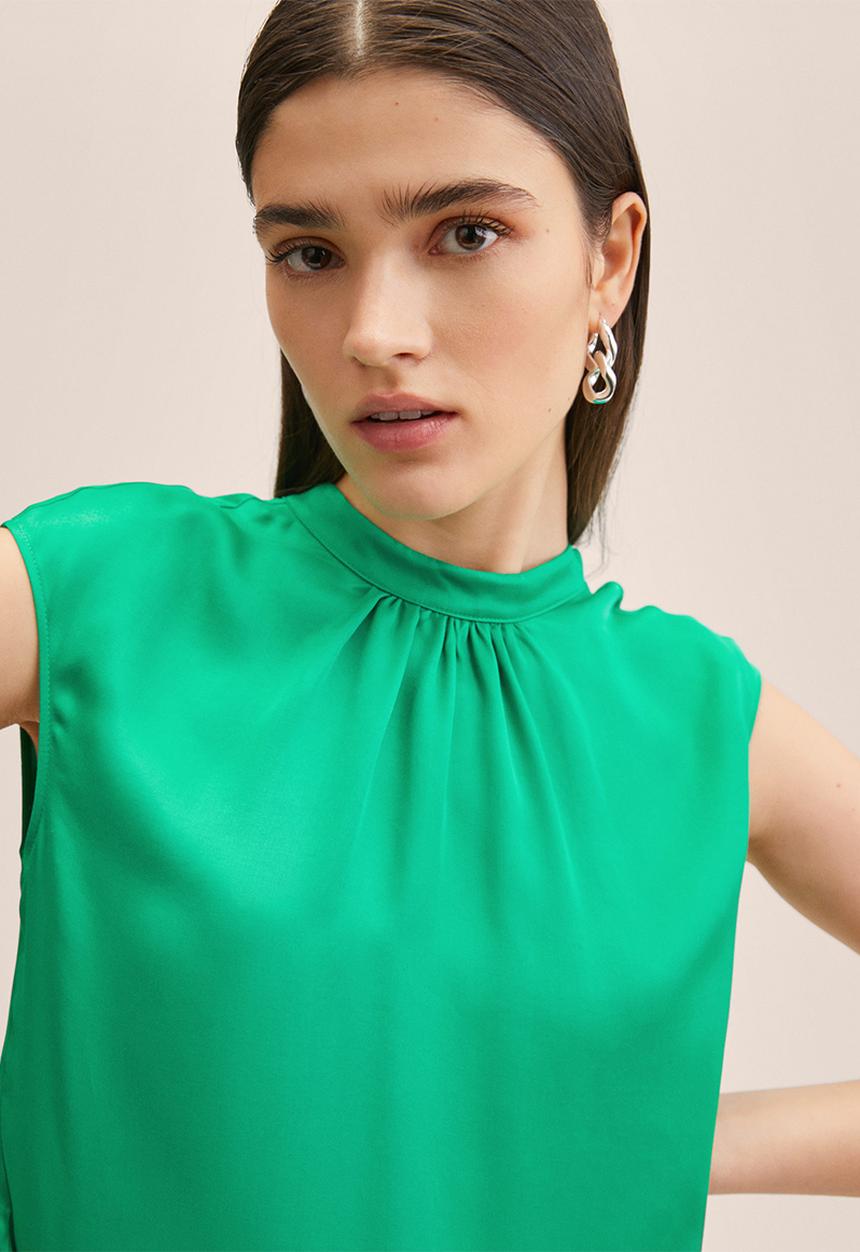 MANGO - Blouse natalie - green