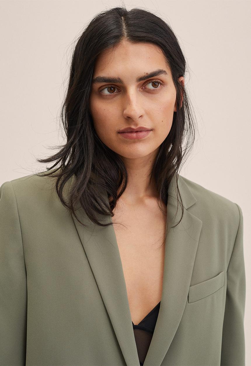 MANGO - Blazer paula - beige & khaki