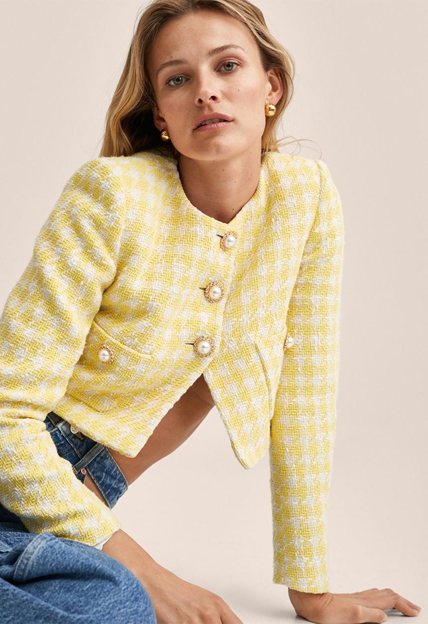 MANGO - Jacket lucia - yellow
