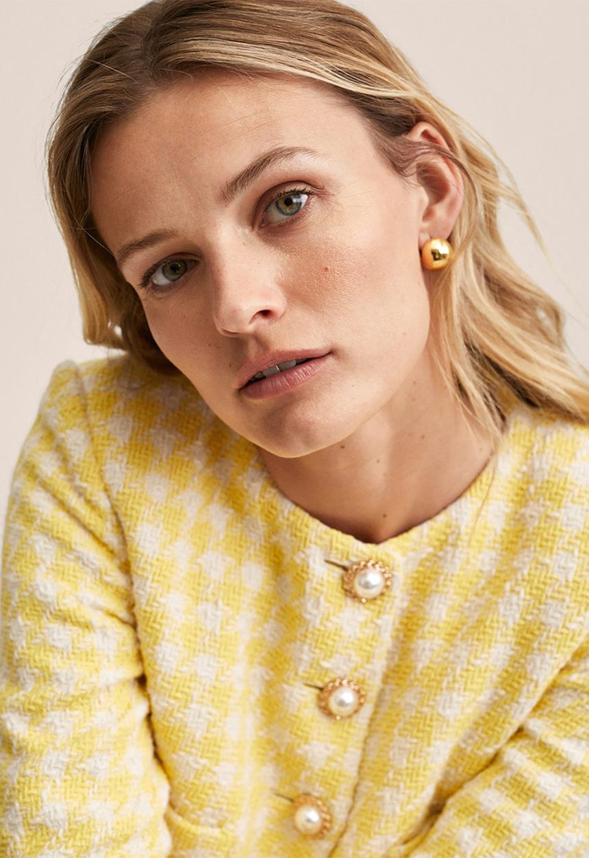 MANGO - Jacket lucia - yellow