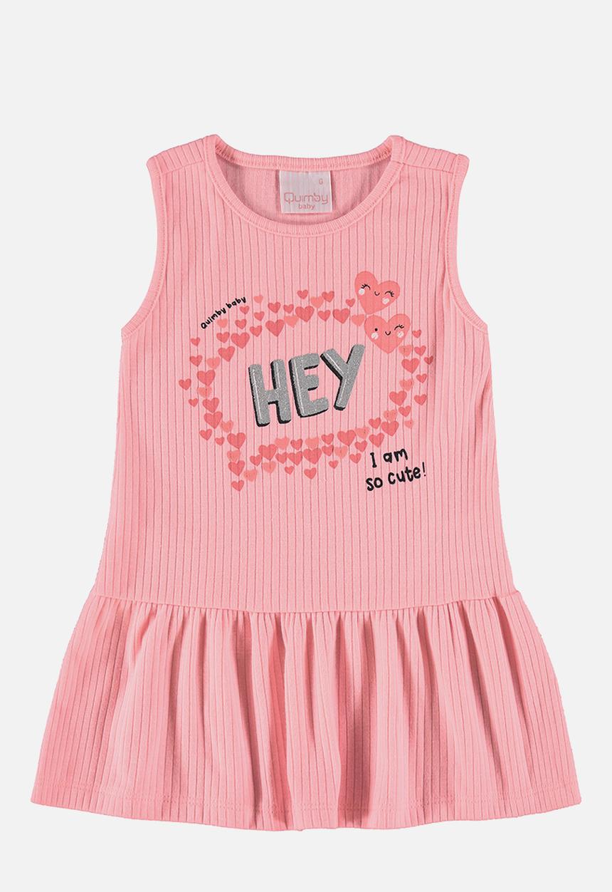 Quimby - Ribbed dress - pink