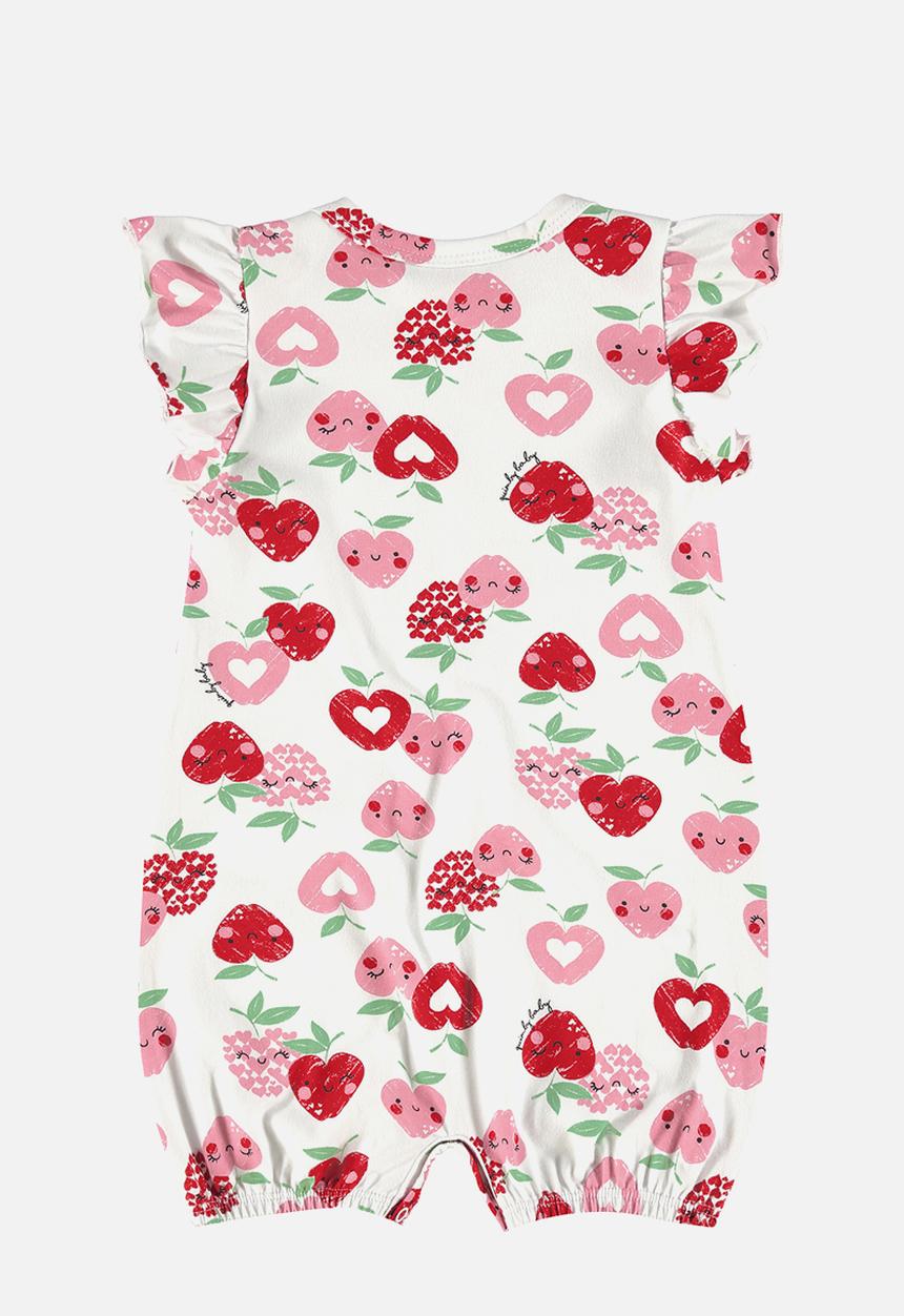 Quimby - Elastane jersey romper - white