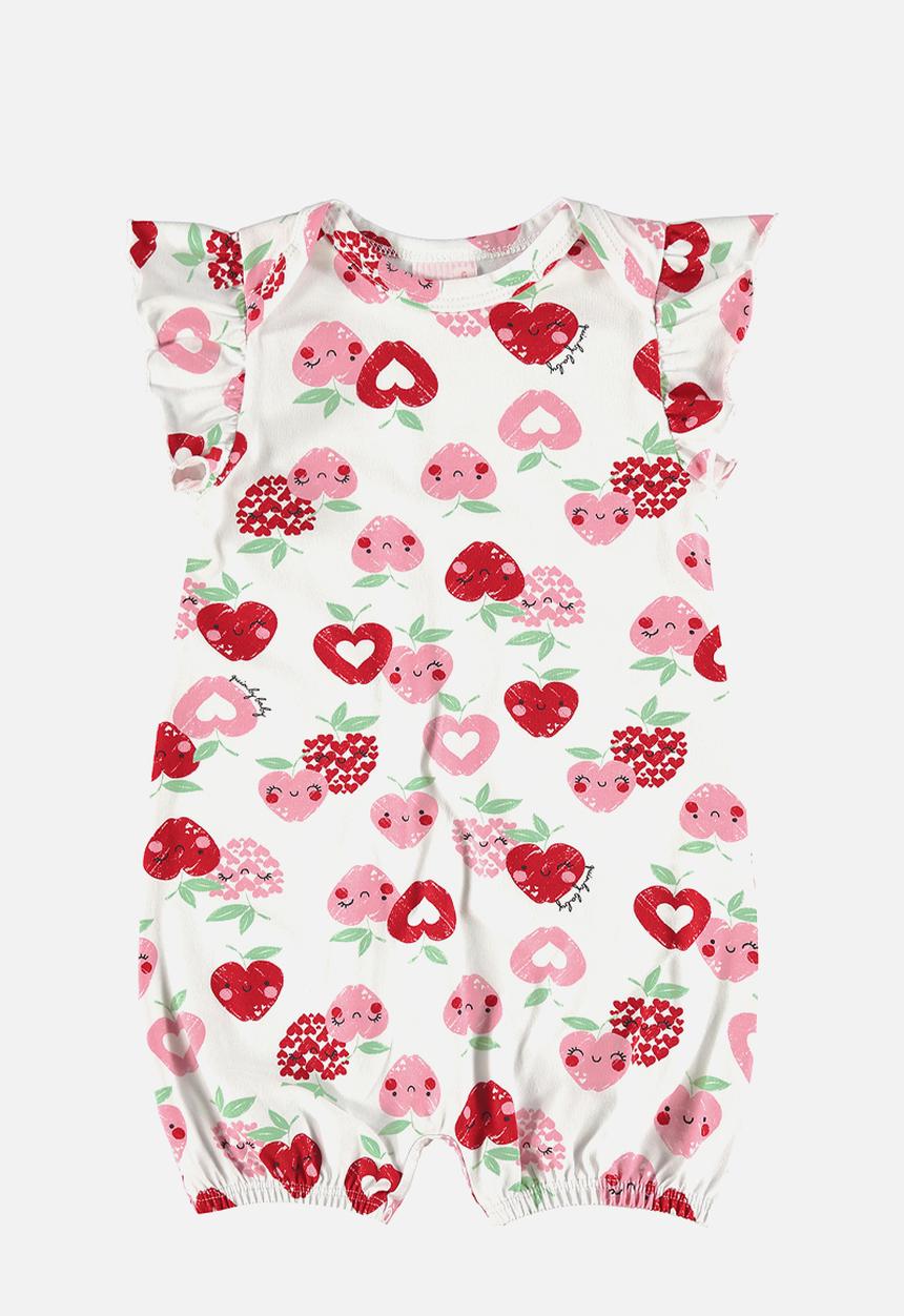 Quimby - Elastane jersey romper - white