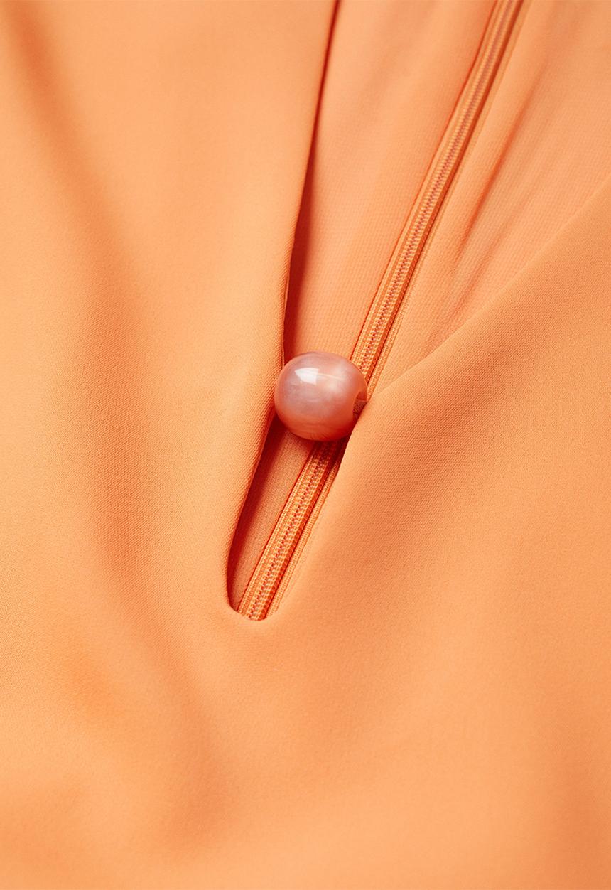 MANGO - Dress almond - light pastel orange