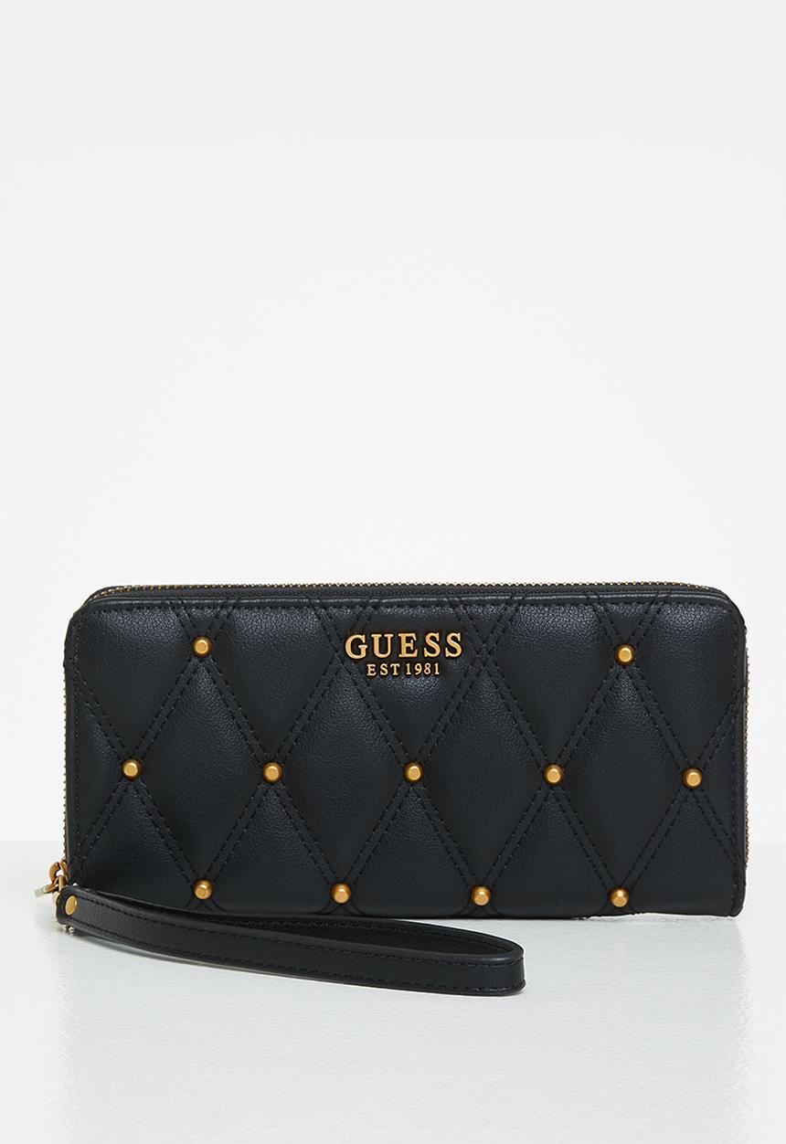 GUESS - Triana slg large zip around - black