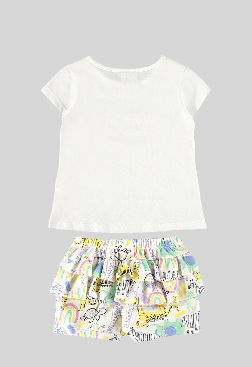 Quimby - T-shirt and shorts set - white
