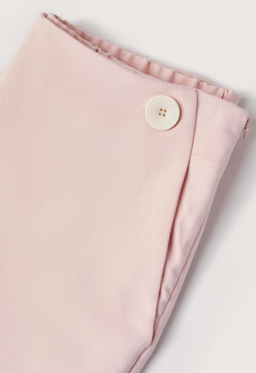 MANGO - Trousers dorito - light pastel pink