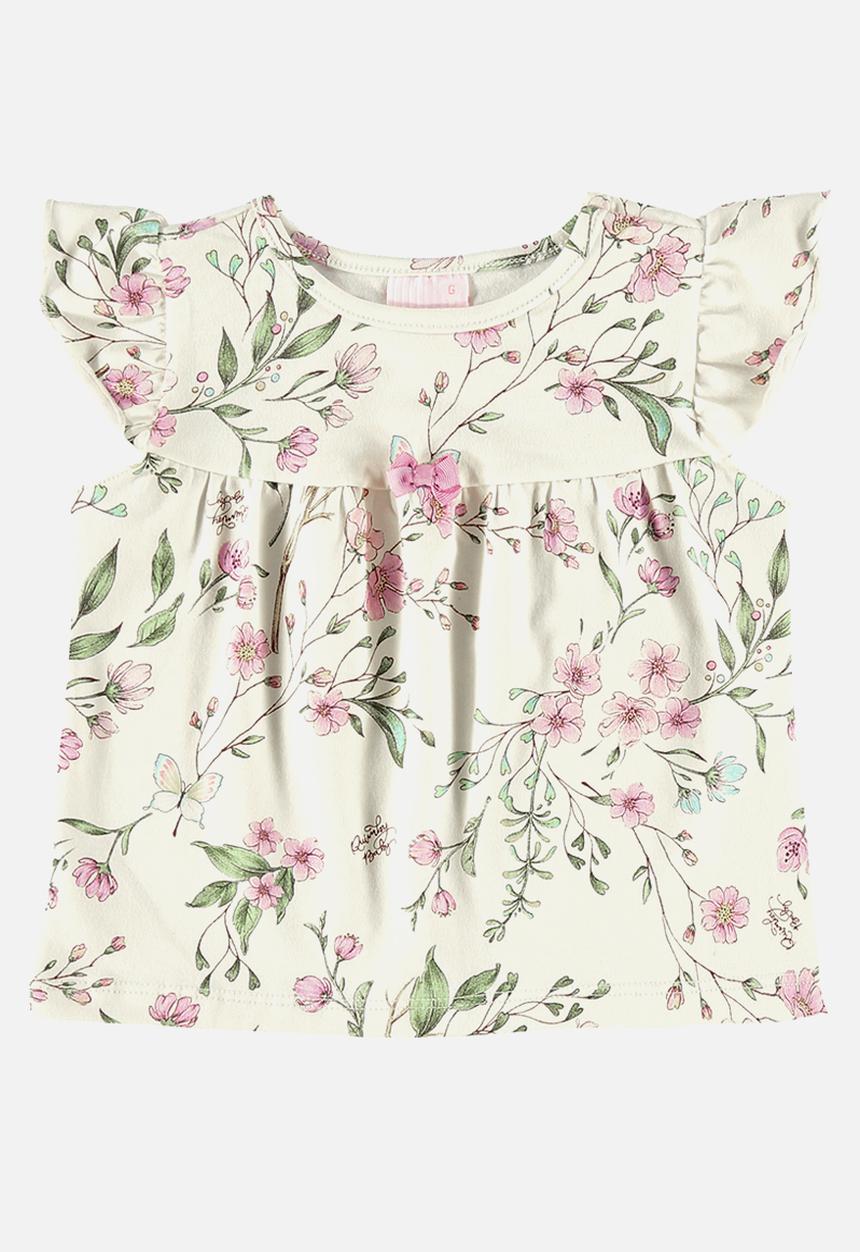 Quimby - Jersey blouse and shorts - off white
