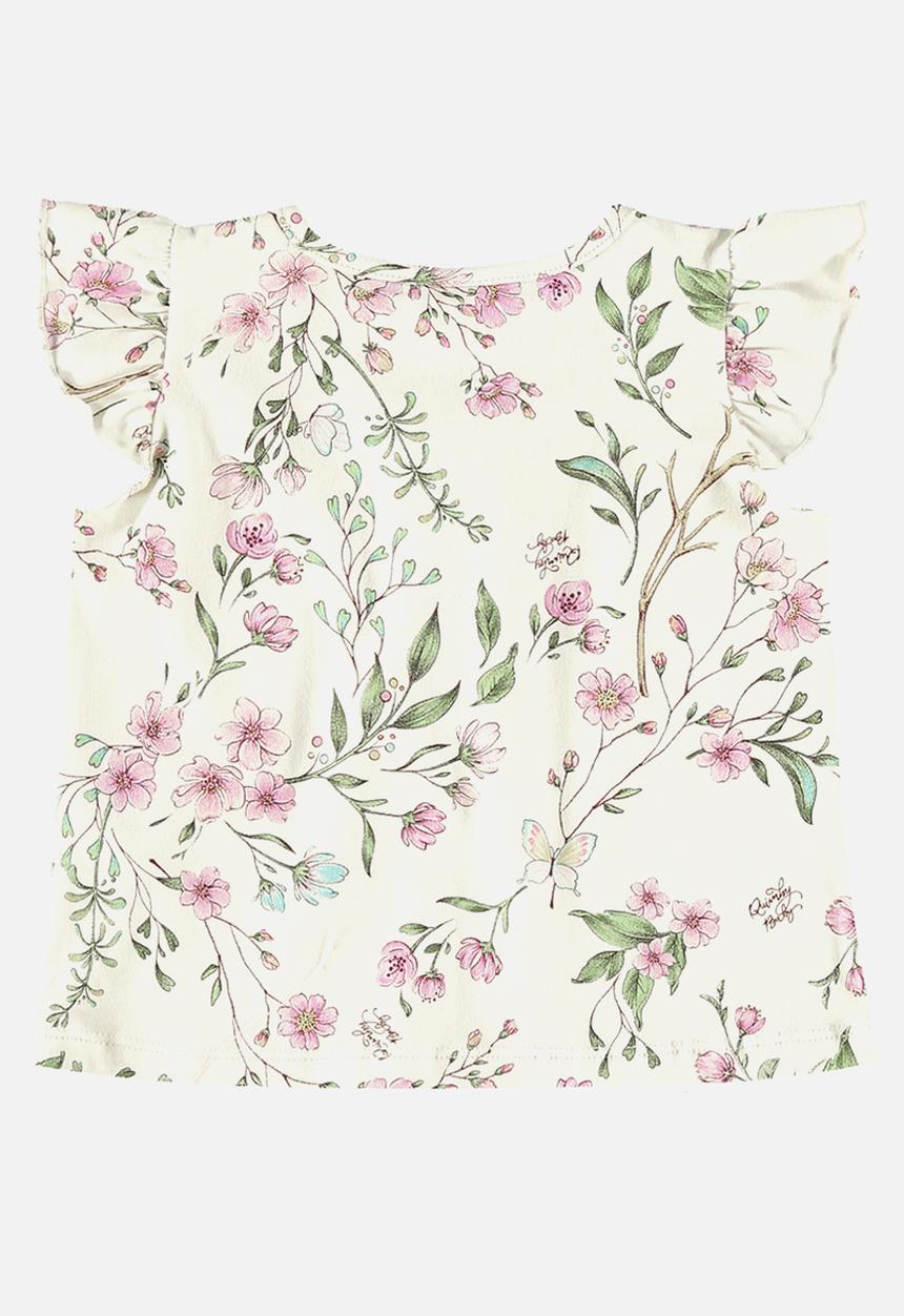 Quimby - Jersey blouse and shorts - off white
