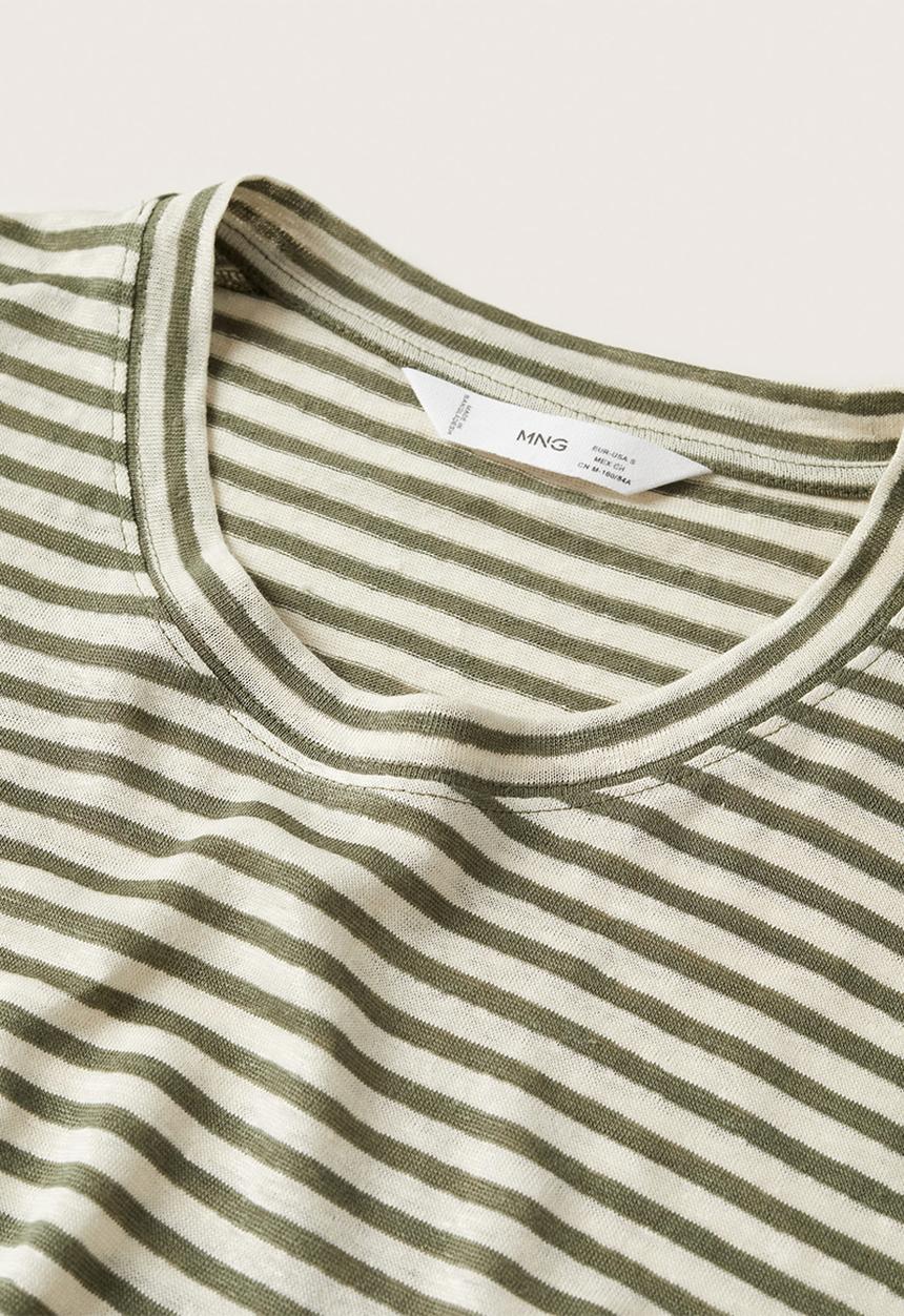 MANGO - T-shirt lisino - light beige