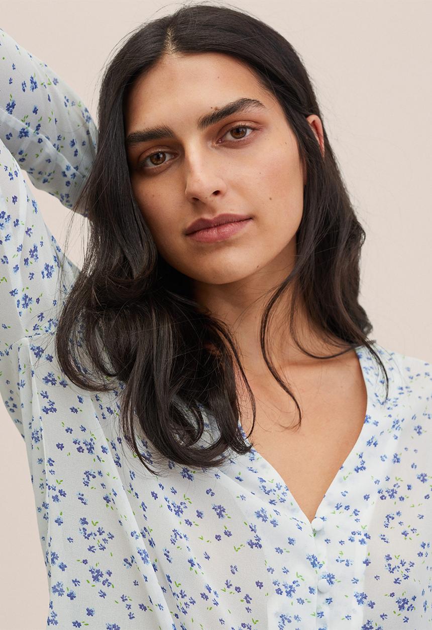 MANGO - Blouse mina - natural