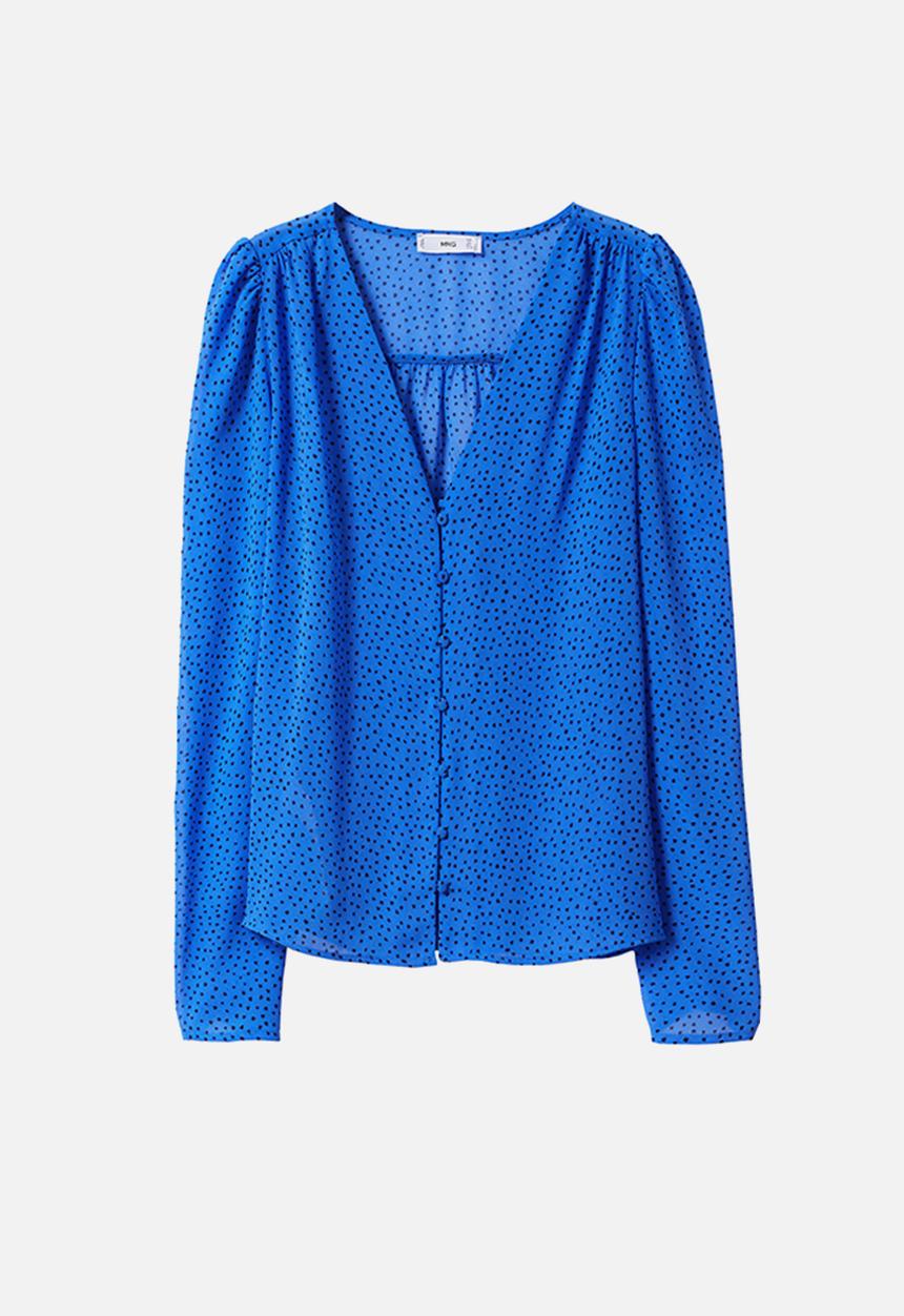 MANGO - Blouse mina - mid blue