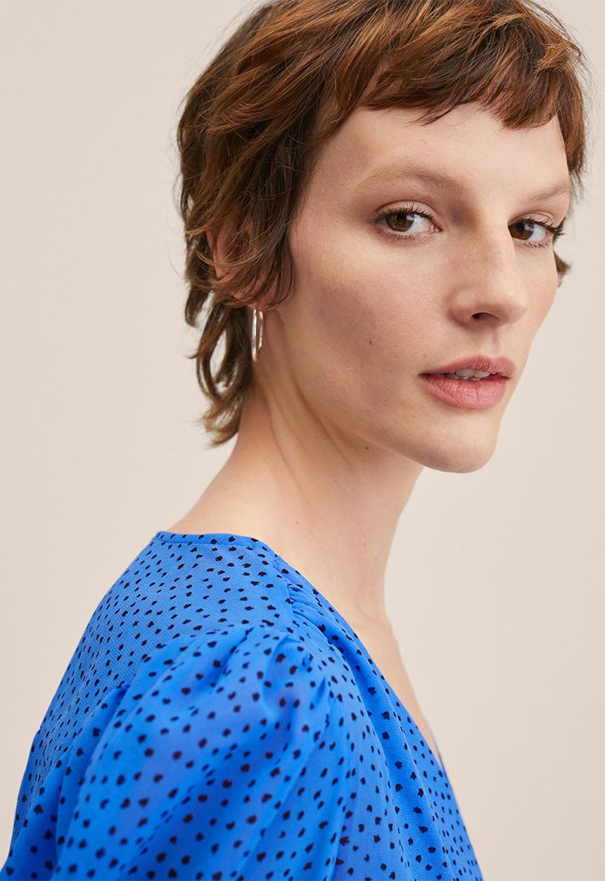MANGO - Blouse mina - mid blue