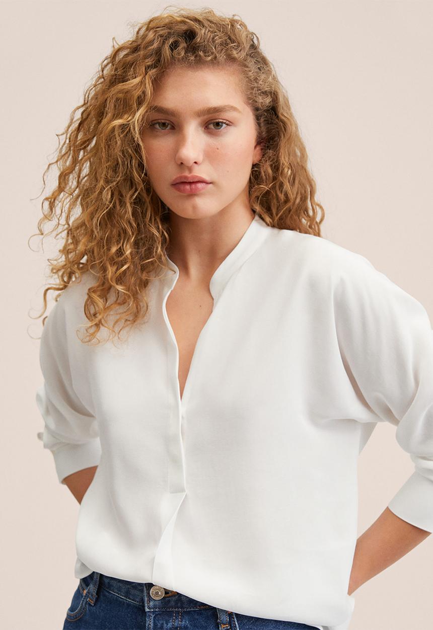 MANGO - Blouse vavain - natural
