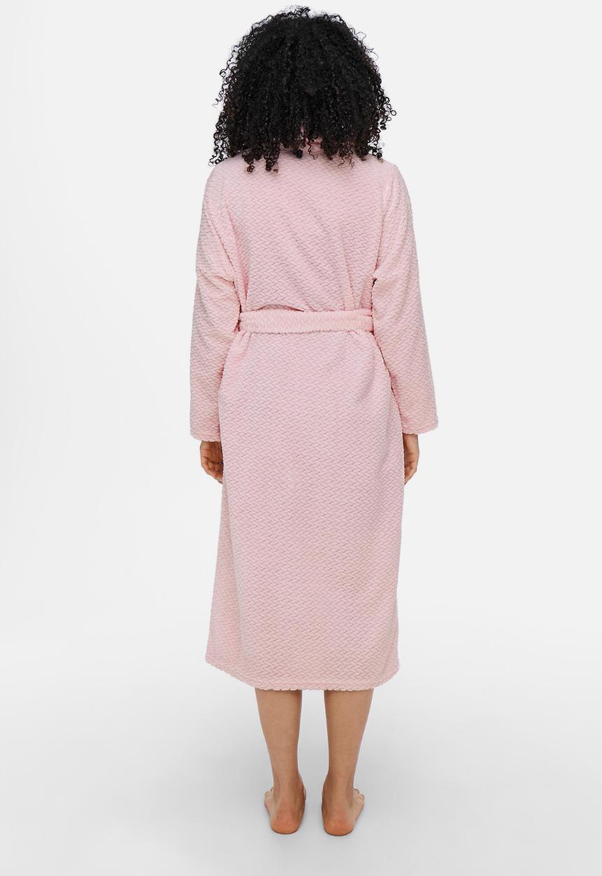 ONLY - Molly maxi jaquard robe - blushing bride