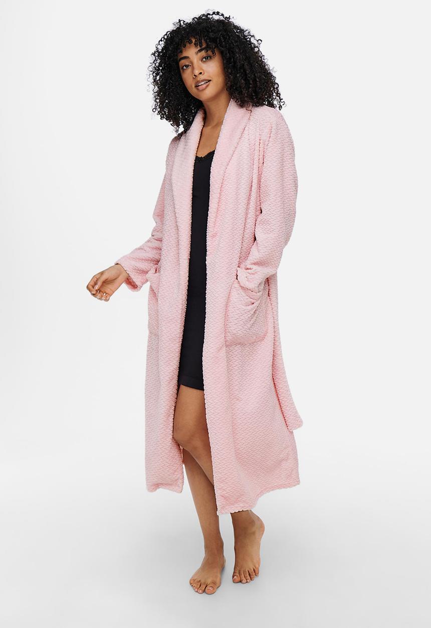 ONLY - Molly maxi jaquard robe - blushing bride