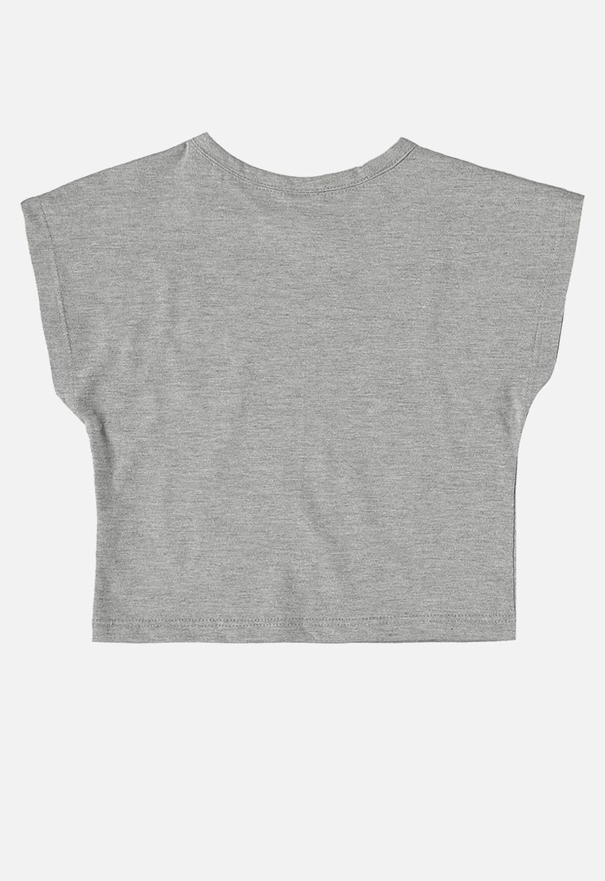 Bee Loop - Crop top and sweatshorts - grey & pink