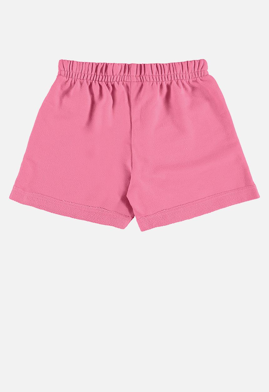 Bee Loop - Crop top and sweatshorts - grey & pink