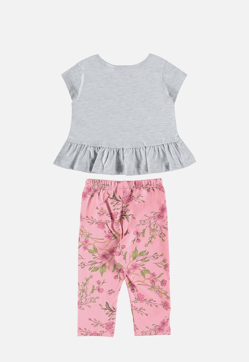 Quimby - Jersey blouse and legging - grey