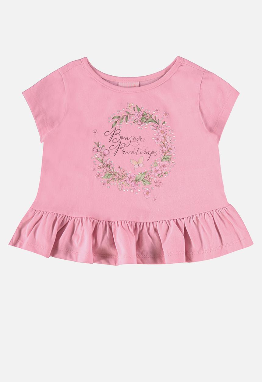 Quimby - Jersey blouse and legging - pink